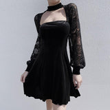 Gothic-Kleid<br> Lange lange Ärmel