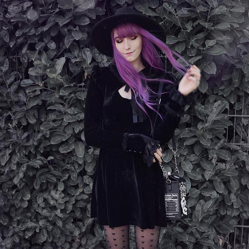 Gothic Black Vampire Dress