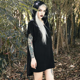 Robe Gothique <br /> Punk à Capuche