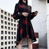 Gothic-Kleid<br> rote Rose