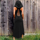 Gothic-Kleid<br> Ärmelloser Kapuzenpullover