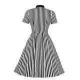Robe Gothique <br /> Vintage Rayée - L'Antre Gothique