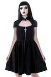 Robe Gothique <br /> à Fermeture Éclair "Lucinda" - L'Antre Gothique