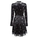 Robe Gothique <br /> en Velours à col en V - L'Antre Gothique