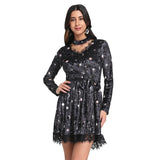 Robe Gothique <br /> en Velours à col en V - L'Antre Gothique