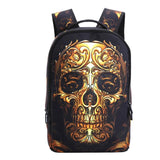 Sac à Dos Gothique <br /> Crâne Doré