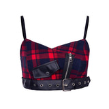 Soutien-Gorge Gothique Rayé Rouge