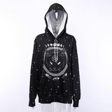 Gothic-Sweatshirt<br> Schwarze Katze