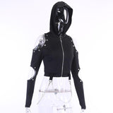 Gothic-Sweatshirt<br> Weg von der Schulter