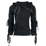 Sweat Gothique <br /> Lacet & Capuchon - L'Antre Gothique