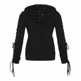 Sweat Gothique <br /> Lacet & Capuchon - L'Antre Gothique
