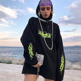 Gothic-Sweatshirt<br> Punk bedruckt