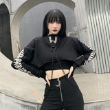 Gothic-Sweatshirt<br> Reflektierende Kette