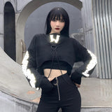 Gothic-Sweatshirt<br> Reflektierende Kette