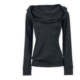 Sweat Gothique à Capuche Rétro