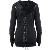 Sweat a Capuche Gothique Lacet