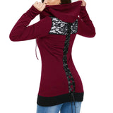 Sweat à Capuche Gothique <br /> Lacet