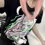 T-Shirt Gothique <br /> Cat Lover Lolita