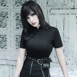 Gothic-T-Shirt<br> Gürtel mit Tasche
