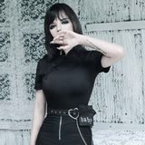 Gothic-T-Shirt<br> Gürtel mit Tasche