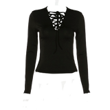 T-Shirt Gothique Col V