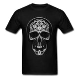 T-Shirt Gothique Crâne Élégant