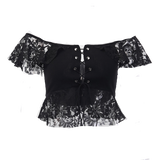 T-Shirt Gothique Dentelle