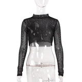 Gothic T-Shirt<br> In Fishnet