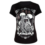 T-Shirt Gothique Floral