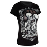 T-Shirt Gothique <br /> Floral