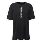 T-Shirt Gothique Lettre Réfléchissante