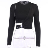 Gothic T-Shirt<br> Long Sleeve with Chain