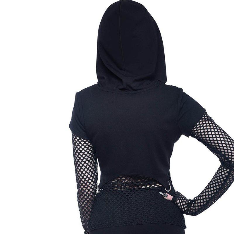 Fishnet Sleeve T-shirt