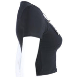 T-Shirt Gothique <br /> Noir à Ceinture