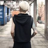 T-Shirt Gothique <br />Sans Manche & Capuche