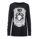 T-Shirt Gothique à Manche Longue