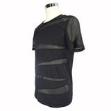 Gothic-T-Shirt<br> gestreift