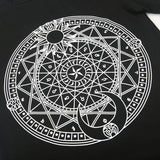 T-Shirt Gothique <br /> à Symboles Lune et Soleil - L'Antre Gothique