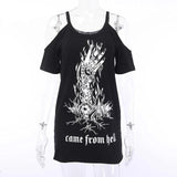 Gothic-T-Shirt<br> Kam aus der Hölle