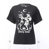 Gothic-T-Shirt<br> Feiern Sie hart