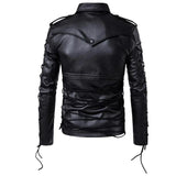 Gothic-Jacke<br> Umlegekragen aus Leder