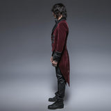 Veste Gothique <br /> En Velours Rouge Foncé - L'Antre Gothique