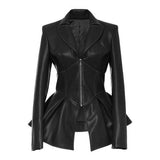 Veste Gothique Lolita (Simili Cuir)