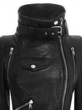 Veste Gothique <br /> Noir (Simili Cuir) - L'Antre Gothique