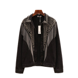 Veste Gothique Noir à Rivet