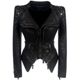 Veste Gothique <br /> Style Motard (Simili Cuir) - L'Antre Gothique