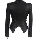 Veste Gothique <br /> Style Motard (Simili Cuir) - L'Antre Gothique