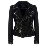 Veste Gothique <br /> à Boucle Punk (Cuir) - L'Antre Gothique