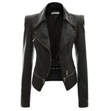 Veste Gothique <br /> à Fermetures à Glissière (Simili Cuir) - L'Antre Gothique