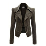 Veste Gothique <br /> à Fermetures à Glissière (Simili Cuir) - L'Antre Gothique